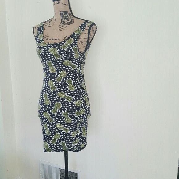 h&m pineapple dress